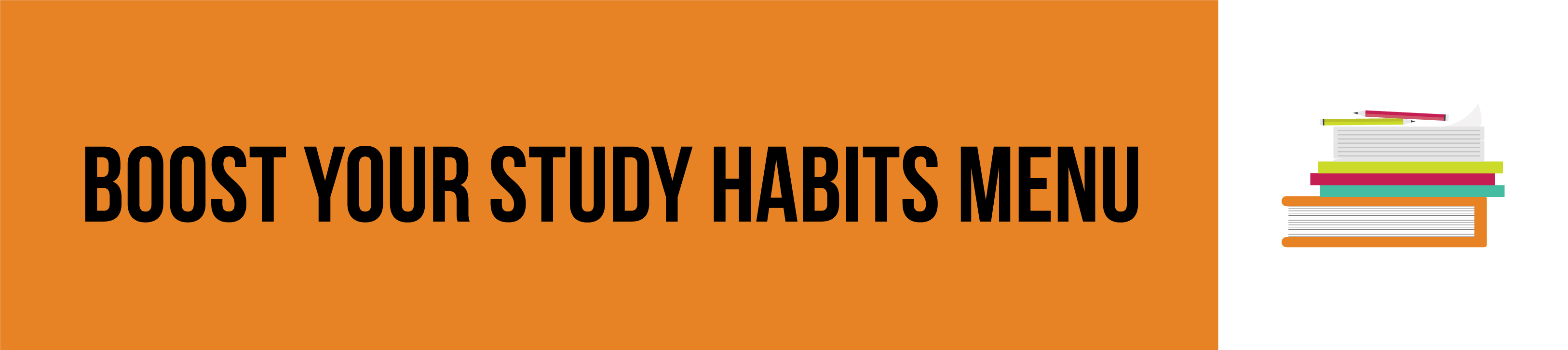 Boost Your Study Habits Menu