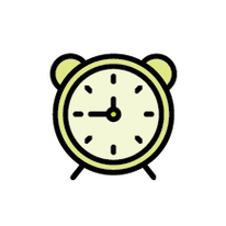 ICON: green alarm clock